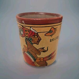 MAYAN BELIZE HANDMADE POTTERY  FOLK ART DECOR TRIBAL ART CLAY
